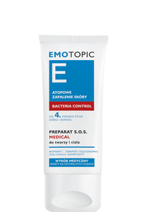 EMOTOPIC BACTERIA CONTROL PREPARAT S.O.S. MEDICAL do twarzy i ciała 30 ml