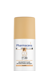 Pharmaceris F DELIKATNY FLUID INTENSYWNIE KRYJĄCY COVERAGE-CORRECTION SPF 20 03 BRONZE 30 ml