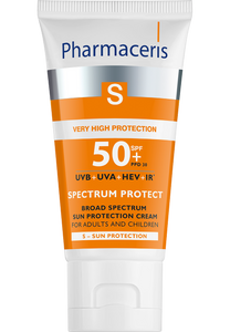 Pharmaceris S KREM O SZEROKOPASMOWEJ OCHRONIE SPF 50+ dla dorosłych i dzieci, do twarzy i okolic oczu SPECTRUM PROTECT 50 ml