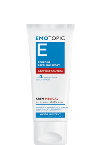 EMOTOPIC BACTERIA CONTROL KREM MEDICAL do twarzy i okolic oczu 50 ml