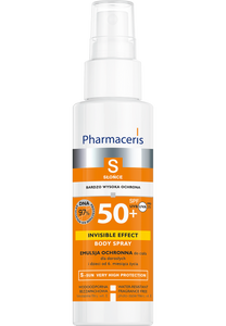 Pharmaceris S EMULSJA OCHRONNA do ciała dla dorosłych i dzieci od 6. miesiąca życia INVISIBLE EFFECT BODY SPRAY 150 ml