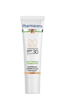 Pharmaceris F MINERAL MATTIFYING FLUID DERMO-FOUNDATION SPF 30 MATT-MINERAL-CORRECTION 20 NATURAL 30 ml