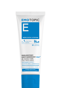 EMOTOPIC EMOLIENTOWY KREM BARIEROWY MED+ do twarzy i ciała [ręce, łokcie, kolana] 75 ml
