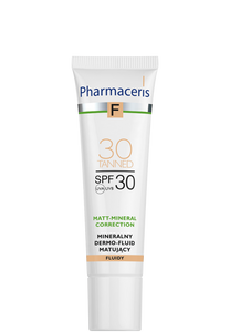 Pharmaceris F MINERAL MATTIFYING FLUID DERMO-FOUNDATION SPF 30 MATT-MINERAL-CORRECTION 30 TANNED 30 ml