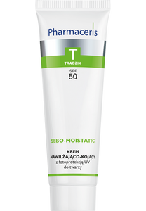 Pharmaceris T KREM NAWILŻAJĄCO-KOJĄCY SPF 50 z fotoprotekcją UV do twarzy SEBO-MOISTATIC 50 ml