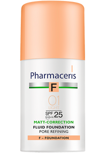Pharmaceris F FOND DE TEINT MATIFIANT RESSERRANT LES PORES MATT-CORRECTION FPS 25 01 LIGHT 30 ml