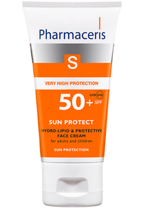 Pharmaceris S CRÈME PROTECTEUR HYDROLIPIDIQUE FPS 50+ pour le visage des adultes et des enfants SUN PROTECT 50 ml
