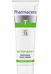 Pharmaceris T SOOTHING FACE CREAM SPF 15 for seborrheic, reddened flake-prone skin OCTOPIROX® 30 ml