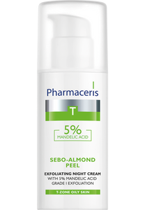 Pharmaceris T CREMĂ DE NOAPTE CU 5% ACID MANDELIC nivelul 1 de exfoliere SEBO-ALMOND PEEL 5% 50 ml