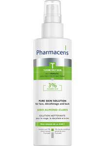Pharmaceris T SOLUIE BACTERIOSTATICĂ pentru față, decolteu și spate 3% acid mandelic SEBO-ALMOND-CLARIS 190 ml