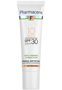 Pharmaceris F MATT-MINERAL tekući dermo puder SPF 30 10 LIGHT 30 ml