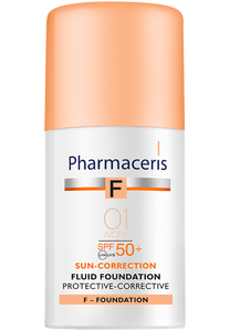 Pharmaceris F FOND DE TEINT PROTECTION ET CORRECTION PROTECTION PLUS HAUTE FPS 50+ 01 IVORY SUN-CORRECTION 30 ml