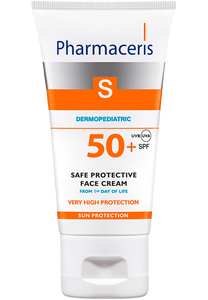 Pharmaceris S CRÈME PROTECTRICE SÛRE FPS 50+ pour le visage des enfants dès la naissance 100 % de filtres minéraux Safe Protection Face Cream 50 ml