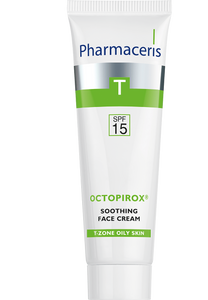 Pharmaceris T CREMĂ DE FAȚĂ SPF 15 pentru ten seboreic, înroșit, cu tendință de descuamare OCTOPIROX® 30 ml