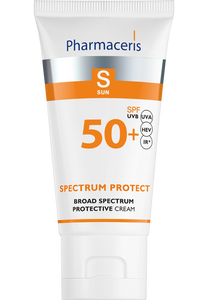 Pharmaceris S CRÈME DE PROTECTION COMPLEXE CONTRE LE SOLEIL CRÈME HAUTE PROTECTION FPS 50+, PPD 30, HEV, IR pour les adultes et les enfants SPECTRUM-PROTECT 50 ml