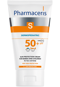 Pharmaceris S SUN PROTECTION FACE AND BODY CREAM SPF 50+ for babies and children 125 ml
