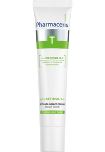 Pharmaceris T CRÈME AVEC RÉTINOL pour l’acné adulte pour la nuit pureRETINOL 0.3 40 ml
