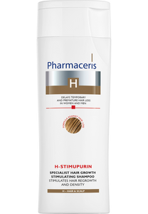 Pharmaceris H SHAMPOOING SPÉCIALISÉ STIMULANT LA CROISSANCE DES CHEVEUX Il stimule la repousse des cheveux et leur épaississement H-STIMUPURIN 250 ml