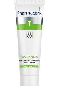 Pharmaceris T HIDRATANTNA I UMIRUJUĆA KREMA za lice SPF 30 za upotrebu za vrijeme i nakon anti-akne tretmana SEBO-MOISTATIC 50 ml