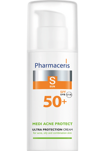 Pharmaceris S CRÈME PROTECTRICE FPS 50+ peau acnéique, mixte et grasse MEDI ACNE PROTECT 50 ml