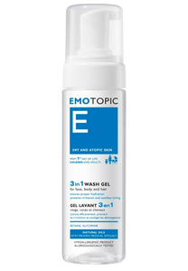 EMOTOPIC GEL DE SPĂLARE 3 ÎN 1 pentru față, corp și păr 200 ml