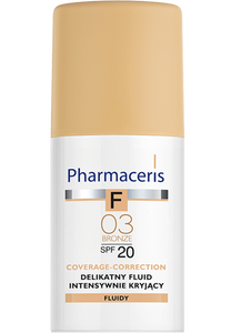 Pharmaceris F MILD FLUID FOUNDATION SPF 20 intense coverage COVERAGE-CORRECTION 03 BRONZE 30 ml