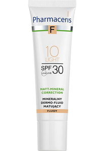 Pharmaceris F MINERAL MATTIFYING FLUID DERMO-FOUNDATION SPF 30 MATT-MINERAL-CORRECTION 10 LIGHT 30 ml