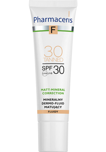 Pharmaceris F MINERAL MATTIFYING FLUID DERMO-FOUNDATION SPF 30 MATT-MINERAL-CORRECTION 30 TANNED 30 ml