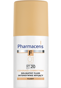 Pharmaceris F MILD FLUID FOUNDATION SPF 20 intense coverage COVERAGE-CORRECTION 01 IVORY 30 ml