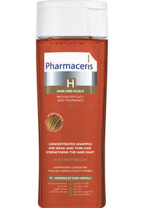 Pharmaceris H SHAMPOOING CONCENTRÉ RENFORCANT LA TIGE PILAIRE pour les cheveux affaiblis et fins H-KERATINEUM 250 ml