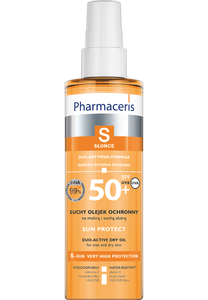 Pharmaceris S SUCHY OLEJEK OCHRONNY SPF 50+ do ciała na mokrą i suchą skórę SUN PROTECT 200 ml