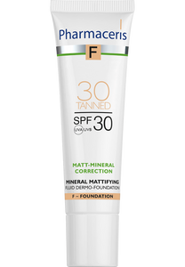 Pharmaceris F MINERAL MATTIFYING FLUID DERMO-FOUNDATION SPF 30 MATT-MINERAL-CORRECTION 30 TANNED 30 ml