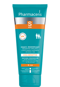 Pharmaceris S KOJĄCO-REGENERUJĄCY BALSAM PO OPALANIU o silnym działaniu nawilżającym do twarzy i ciała CICA SENSITIVE 200 ml
