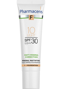 Pharmaceris F MINERAL MATTIFYING FLUID DERMO-FOUNDATION SPF 30 MATT-MINERAL-CORRECTION 10 LIGHT 30 ml