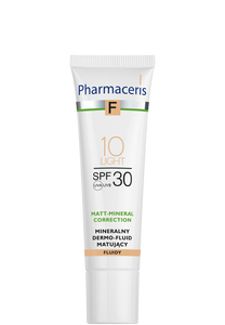 Pharmaceris F MINERAL MATTIFYING FLUID DERMO-FOUNDATION SPF 30 MATT-MINERAL-CORRECTION 10 LIGHT 30 ml