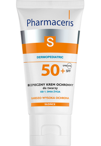 Pharmaceris S BEZPIECZNY KREM OCHRONNY SPF 50+ do twarzy 100% filtrów mineralnych od 1. dnia życia 50 ml