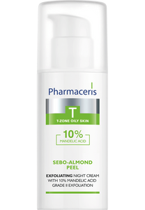 Pharmaceris T EXFOLIATING NIGHT CREAM WITH 10% MANDELIC ACID grade II exfoliation SEBO-ALMOND PEEL 10% 50 ml