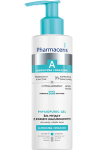 Pharmaceris A ŻEL MYJĄCY Z KWASEM HIALURONOWYM do twarzy i okolic oczu PHYSIOPURIC-GEL 190 ml