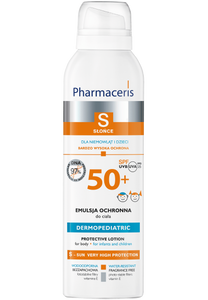 Pharmaceris S EMULSJA OCHRONNA SPF 50+ do ciała spray z multipozycyjną aplikacją 360° dla niemowląt i dzieci 150 ml