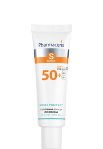 Pharmaceris S CODZIENNA EMULSJA OCHRONNA SPF 50+ do twarzy i okolic oczu z kwasem hialuronowym SENSI PROTECT 50 ml