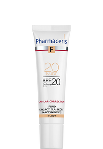 Pharmaceris F FLUID KRYJĄCY DLA SKÓRY NACZYNKOWEJ CAPILAR-CORRECTION SPF 20 20 NUDE 30 ml