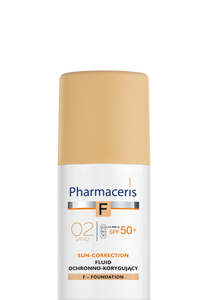 Pharmaceris F FLUID FOUNDATION SPF 50+ protective-corrective SUN-CORRECTION 02 SAND 30 ml