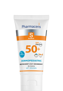 Pharmaceris S BEZPIECZNY KREM OCHRONNY SPF 50+ do twarzy 100% filtrów mineralnych od 1. dnia życia 50 ml