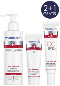 Pharmaceris N ZESTAW PROMOCYJNY VITA-CAPILARIL 50 ml + CAPILAR-TONE 40 ml + PURI-CAPILIUM 190 ml GRATIS