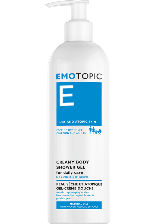 EMOTOPIC CREAMY BODY SHOWER GEL for daily body care 400 ml Pharmaceris